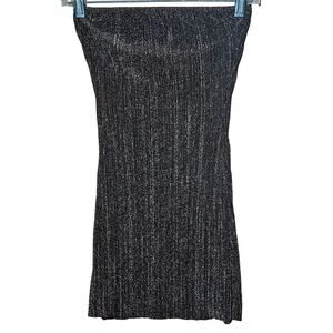 Brown Metallic Sleeveless Mini Bodycon Dress Size Small